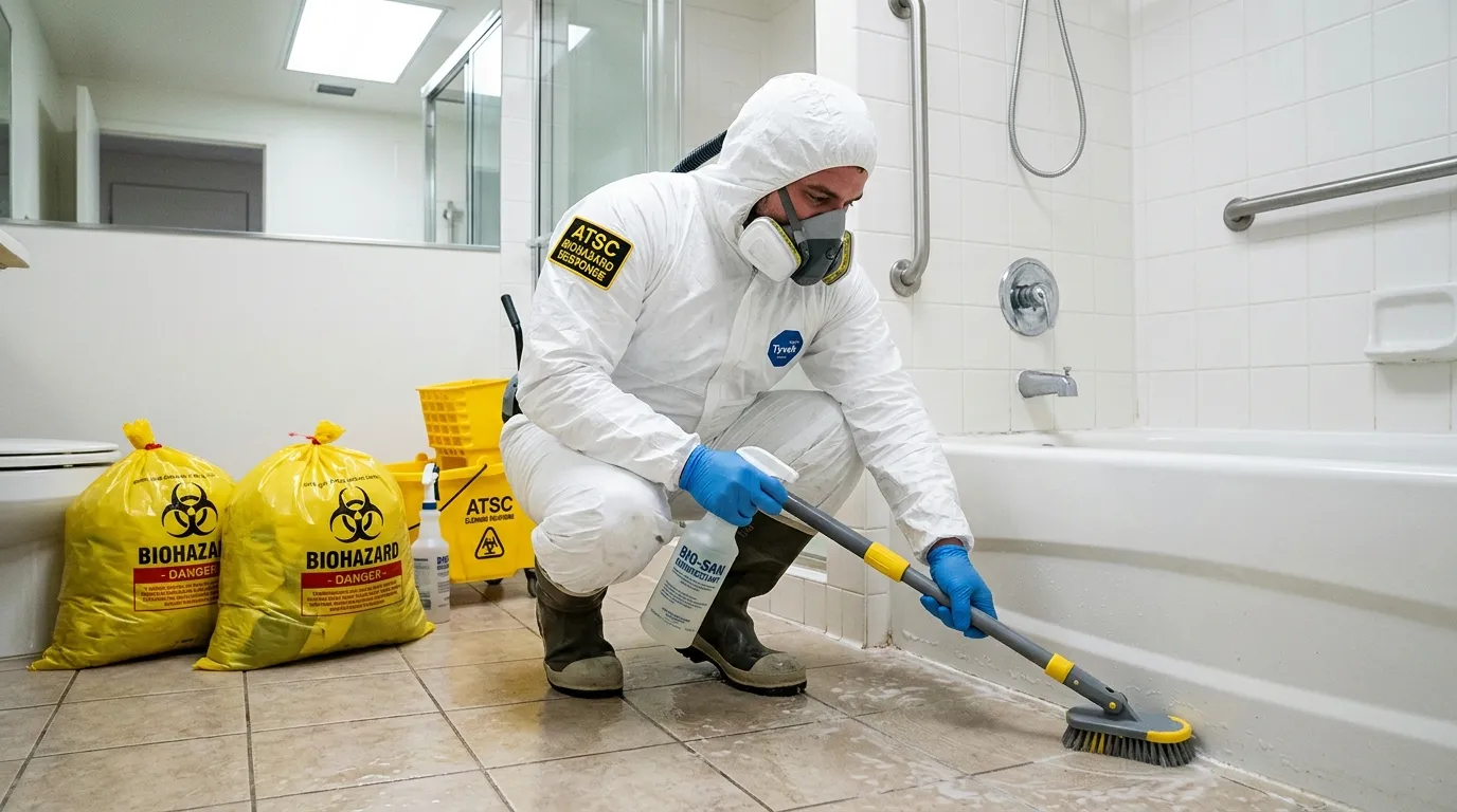 Decontamination equipment deployed for Blood Cleanup in Easton